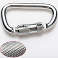 thumbnail image 3 of Ximing Climbing Carabiner - CE Certificated Carabiner Clip | Heavy Duty Locking Carabiner for Climbing, Rigging, Ropes, Hammocks, 45KN, 3 of 8