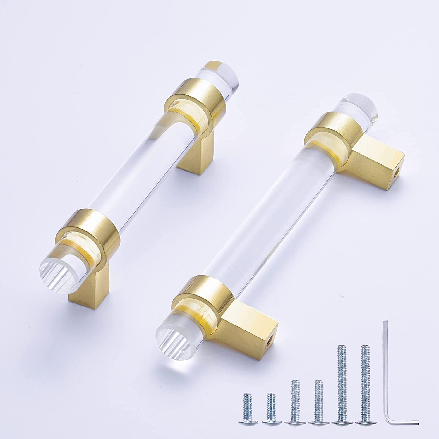 Zoizocp 5 Pack Pulls Drawer Pulls 3 Inch Gold Handles