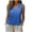 Blue, variant on Summer Tank Tops for Women V Neck Sleeveless Casual Loose Beach Vacation Tops Solid Fashion Comfy Tank Top, Pink M