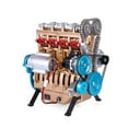 thumbnail image 4 of BESTSKY 2026 New V8 Combustion Engine Model Kit That Runs - Build Your Own Stem Mini V8 Model Engine Kit for Adults & Kids Age 12+, Visible V8 Mini Engine Kit That Works 2Pcs, 4 of 7