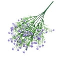 thumbnail image 2 of Verdsylv Artificial Baby's Breath Bush, Realistic Faux Flower Plant for Home Garden Porch, Window Box & Wedding Bouquet Arrangements, Faux Flower Plant, Purple, 2 of 5