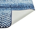 thumbnail image 2 of Better Trends Bath Rug Set 2 Piece Bath Mat Non Slip Micro Polyester Bathroom Floor Set, Shower, Tub, Casablanca Collection – (Blue), 2 of 7