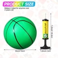 thumbnail image 3 of Juego de 30 minibalones de baloncesto Leitee de 15 cm con bomba, multicolor, 3 of 6