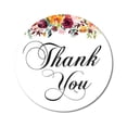 thumbnail image 1 of Darling Souvenir 45 Pcs White Round Floral Thank You Stickers DIY Envelope Seals-1.6 Inches, 1 of 4