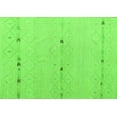 thumbnail image 1 of Ahgly Company Indoor Rectangle Solid Green Modern Area Rugs, 2' x 5', 1 of 4