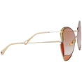 thumbnail image 3 of Chloe CH0048S-30011230001 Women's Gold and Orange Frame Sunglasses, 3 of 5