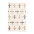 thumbnail image 2 of Unique Loom Hygge Shag Collection Area Rug - Positive (5' 1" x 8' Rectangle Ivory/Beige), 2 of 6