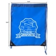 thumbnail image 2 of Senior Graduation Drawstring Backpacks Personalized Party Favor Cinch Bags - Hat & Diploma, 2 of 2