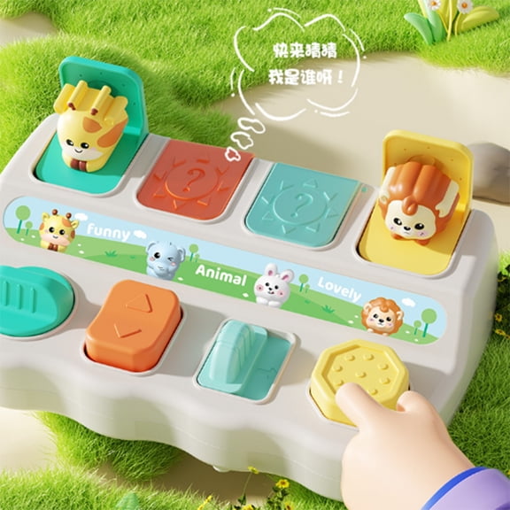 Baby Early Learning Toy, Interactive Zoo Animal Toy, Improves Hand-Eye Coordination & Fine Motor Skills, Educational Developmental Toy for Toddlers