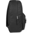 thumbnail image 4 of Trail Maker 24 Pack of Bulk Wholesale Basic and Classic 17 Inch Backpacks with Front Accessory Pocket and Dual Zipper Closure for Travel & Commuting in Black, 4 of 7