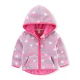 thumbnail image 2 of Vedolay Toddler Kids Winter Jackets Hooded Zipper Thicken Windproof Warm Outwear Snowsuit Hot Pink,90, 2 of 2