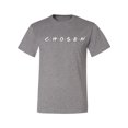 thumbnail image 2 of Wild Bobby C H O S E N Inspirational/Christian Men Graphic Tee, Heather Grey, Small, 2 of 6