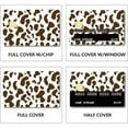 thumbnail image 4 of Cow Print Card Skin Sticker Debit Credit Card Skins Covering Personalizing Bank Card Protecting Decals Wrap Waterproof No Bubble Slim for EBT Transportation Key Card Brown 7.3x5.4Inch DIY, 4 of 8