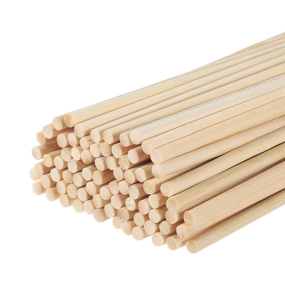 Unique Bargains Wooden Dowel Rods,50cm/20' Round Dowel Rod Wood Sticks,4mm/0.16' Stick,200 Pack