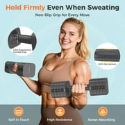 5-in-1 Adjustable Dumbbell Set of 2, 20LBS/10LBS Hand Weights for Women, 1s-Adjust Dual-Stable Dumbbell Set for Women