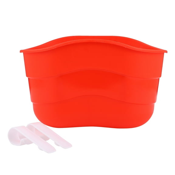 HOOWIFFY Kids Scooter Basket Plastic Rectangular Bicycle Accessory Red 1 .64x5.51x5.9 Inch