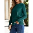 thumbnail image 3 of DOKOTOO Womens Sweaters 2024 Casual Crewneck Long Sleeve Lightweight Pullover Sweater Knit Tops, 3 of 4