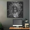thumbnail image 5 of Luxe Metal Art 'Bitcoin Black Ice' by Cameron Gray Metal Wall Art, 36"x36", 5 of 7