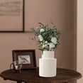 thumbnail image 5 of HomeDM White Plastic Flower Vases, Ceramic Look Plastic Vase for Arranging Bouquets Unbreakable Vase for Flowers Plants Living Room Wedding Decor, 5 of 5