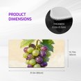 thumbnail image 3 of LIVEKEY Mouse Pad Ultra Large 80x40x0.3cm Full Desk Coverage with Vivid Grapes and Dewdrops Art Durable Easy Clean Non Slip, 3 of 6