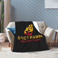 thumbnail image 5 of Manta de franela con fideos picantes, elegante edredón para una siesta, edredón de invierno para las cuatro estaciones, antimicrobiano, con control de olores, ligero y antiestático, unisex, 50 x 40, 5 of 5