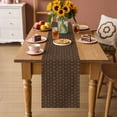 thumbnail image 2 of Dark Brown Rattan Table Runner 90 Inches, Vintage Abstract Wicker Texture Bed Runner Dresser Scarves Tabletop for Indoor Outdoor Parties/Ceremony/Banquet, 13" x 90", 2 of 8