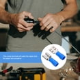 thumbnail image 5 of TAILTOSS 100pcs Electrical Spade Connectors Crimp Connection Spade Connector Blue for Electricians, 5 of 5