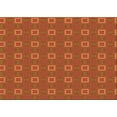 thumbnail image 1 of Ahgly Company Machine Washable Indoor Rectangle Transitional Orange Area Rugs, 3' x 5', 1 of 7