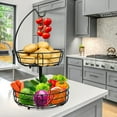 thumbnail image 2 of Fruit Basket Fruit Bowl with Banana Hanger for Kitchen (), 2 of 7