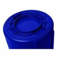 thumbnail image 3 of Vented Round Brute Container, 32 gal, Plastic, Blue | Bundle of 2, 3 of 9