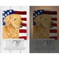 thumbnail image 2 of Carolines Treasures SS4055CNL USA American Flag with Golden Retriever Ceramic Night Light 6x4x3" multicolor, 2 of 2