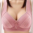 thumbnail image 2 of Ramiter Sexy Lingerie for Women Low Cut Bra for Womens Deep V Underwear Bralette Crop Top Sexy Female Bra Push Up Brassiere Bra 42,Pink, 2 of 4