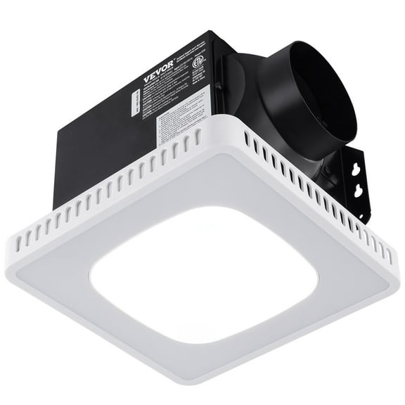 STAWAY Bathroom Exhaust Fan - 110 CFM High Efficiency Ventilation, Low Noise, 8 LED Colors, Energy-Saving, Moisture Resistant, Ideal for Various Ceilings