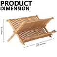 thumbnail image 2 of Estante para secar platos Helen's Asian Kitchen Bamboo Compact, 2 of 7