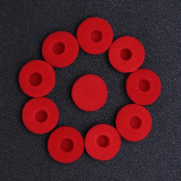 10 puntas de esponja para Audífonoses, reemplazo de funda para Audífonoses MP3 MP4 (rojo) Kuymtek Para estrenar