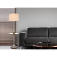 thumbnail image 4 of Cal Lighting Lavaca 1-Light Metal Floor Lamp with Tray Table in Antique Silver, 4 of 5
