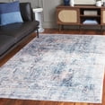 thumbnail image 3 of SAFAVIEH Santa Monica Alice Abstract Polyester Area Rug, Navy/Beige, 6' x 6' Square, 3 of 13