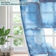 thumbnail image 4 of Yayeee Window Curtains Light Filtering 63"x42" Grommet Panel Pair Home Living Room Decor, Blue Pattern, 4 of 7