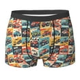 thumbnail image 6 of Men's Boxer Briefs, off road racing car colorful Soft Comfy Mens Underwear Boxer Briefs Breathable With Widen Waist, 6 of 7