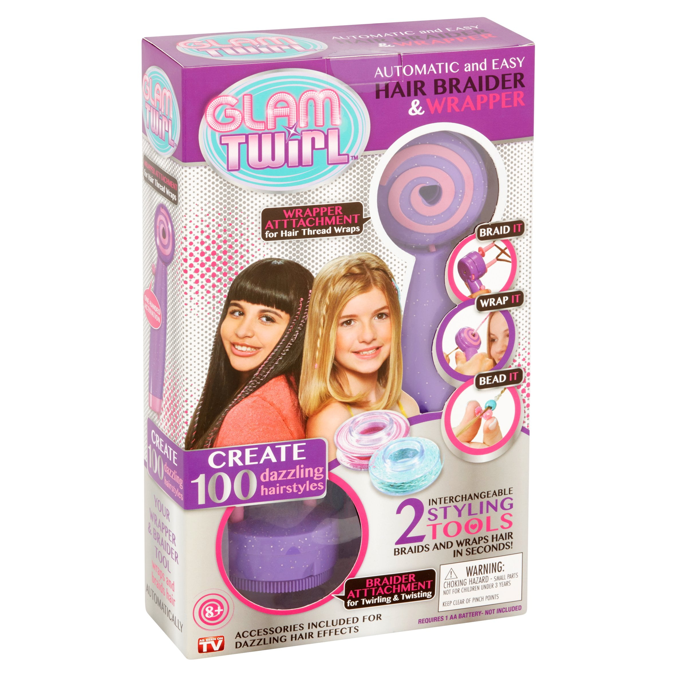 Glam Twirl Hair Braider Wrapper Automatic Easy 100 Hairstyles As Seen On TV