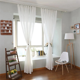 thumbnail image 3 of Cortinas transparentes blancas para ventana, 108 pulgadas de largo, 8 paneles, cortinas transparentes blancas, panel básico con bolsillo para varilla, 3 of 7
