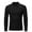 Black, variant on Fesfesfes Men Solid Mock Neck Long Sleeve Shirt Casual Slim Fit Pullover Base-Layer Shirt Bottoming Shirt