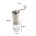 thumbnail image 3 of Stainless Steel Manual Coffee Grinder with Adjustable Conical Burr for Espresso,French Press,Pour-Over Portable,Durable,Easy-to-Use Hand Crank Mill for Home,Office,Travel,Camping, 3 of 8