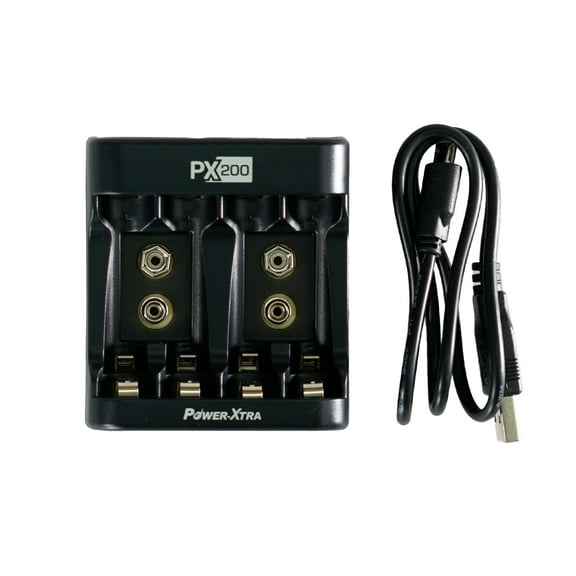 Nokta AC & Car Charger and 4x AA Rechargeable Batteries Kit for Impact, Racer 2, Gold Racer Metal Detectors