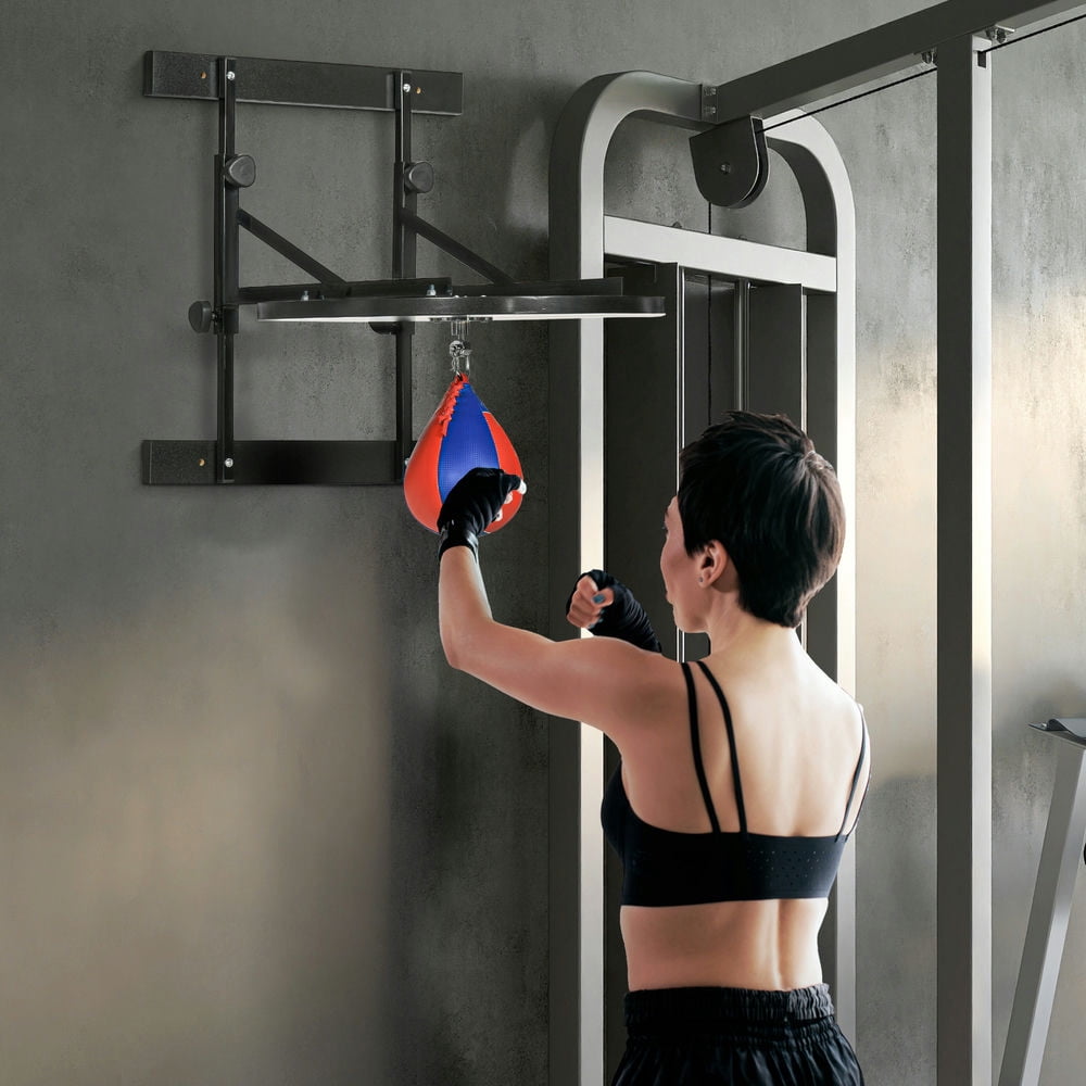 Resenkos Adjustable Speed Bag Platform, Wall Mounted Speed Bags for Boxing, with 360-Degree Swivel and 10'' Speedbag