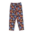 thumbnail image 4 of Xecao Leaves Flower Women's Straight Lounge Pajama Pants: The Epitome of Relaxed Sleepwear, 4 of 9