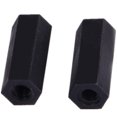 thumbnail image 3 of 180Pcs Plastic Hex Spacers Nylon Standoffs for Motherboards with White Storage Box Black, 3 of 8
