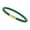 1 - Locking Magnetic Gold, variant on Unisex Men's Genuine Leather Stainless Steel Magnetic Clasp Bracelet Green-7 - Bayonet Snap Silver