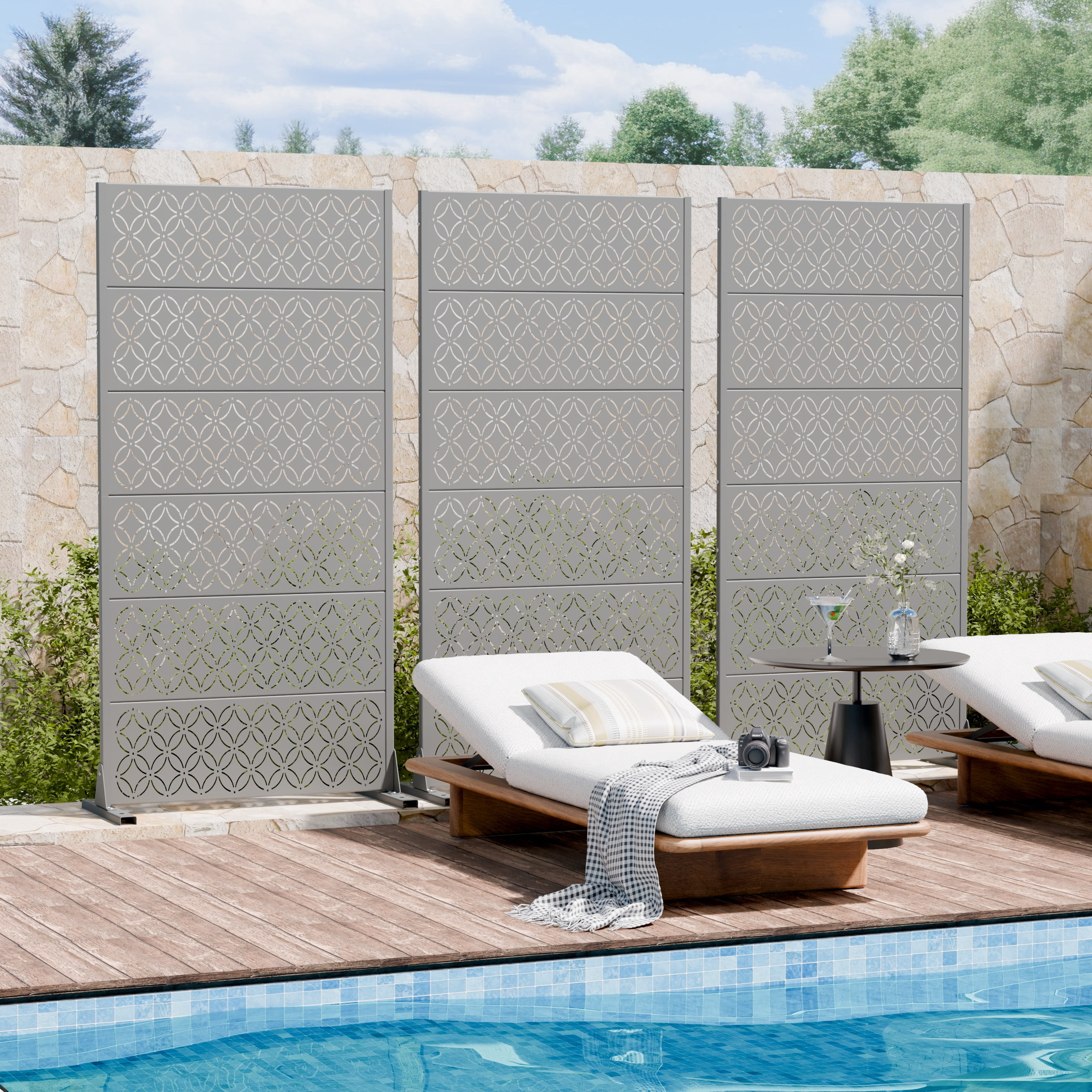 Privacy Metal Screen Fence Panel