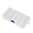 thumbnail image 3 of Kyusrd 5 Compartments Plastic Storage Container Case Fishing Bait Fish Tackle Box, 3 of 8